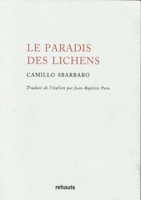 camillo sbarbaro, le paradis des lichens : recension